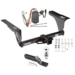Trailer Tow Hitch For 10-19 Subaru Outback Wagon Complete Package w/ Wiring and 2" Ball