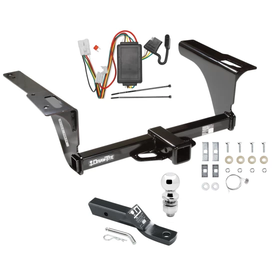 Trailer Tow Hitch For 10-19 Subaru Outback Wagon Complete Package w/ Wiring and 2" Ball