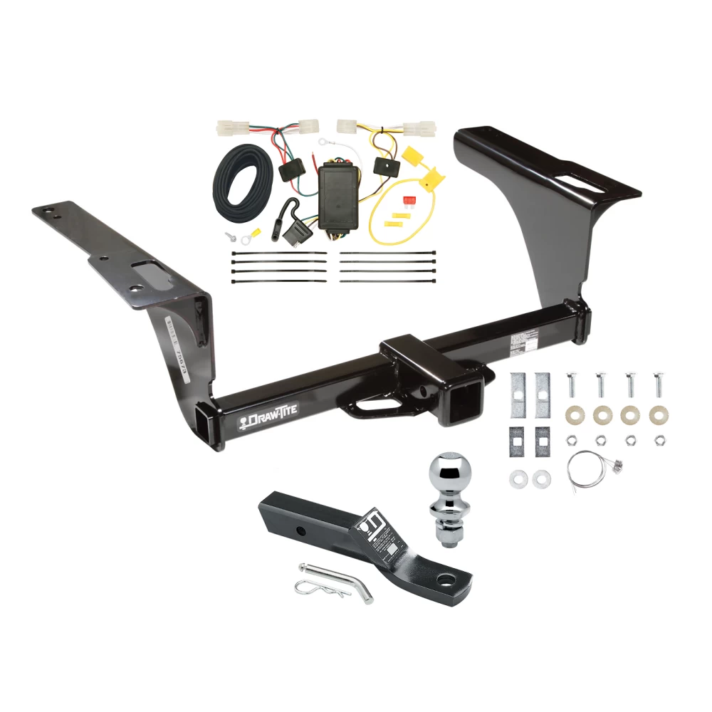 Trailer Tow Hitch For 10-14 Subaru Legacy All Models Complete Package w/ Wiring and 1-7/8" Ball