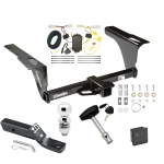 Trailer Tow Hitch For 10-14 Subaru Legacy All Models Deluxe Package Wiring 2" Ball and Lock