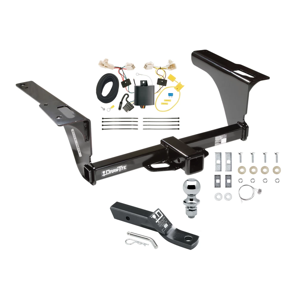 Trailer Tow Hitch For 15-19 Subaru Legacy All Models Complete Package w/ Wiring and 1-7/8" Ball