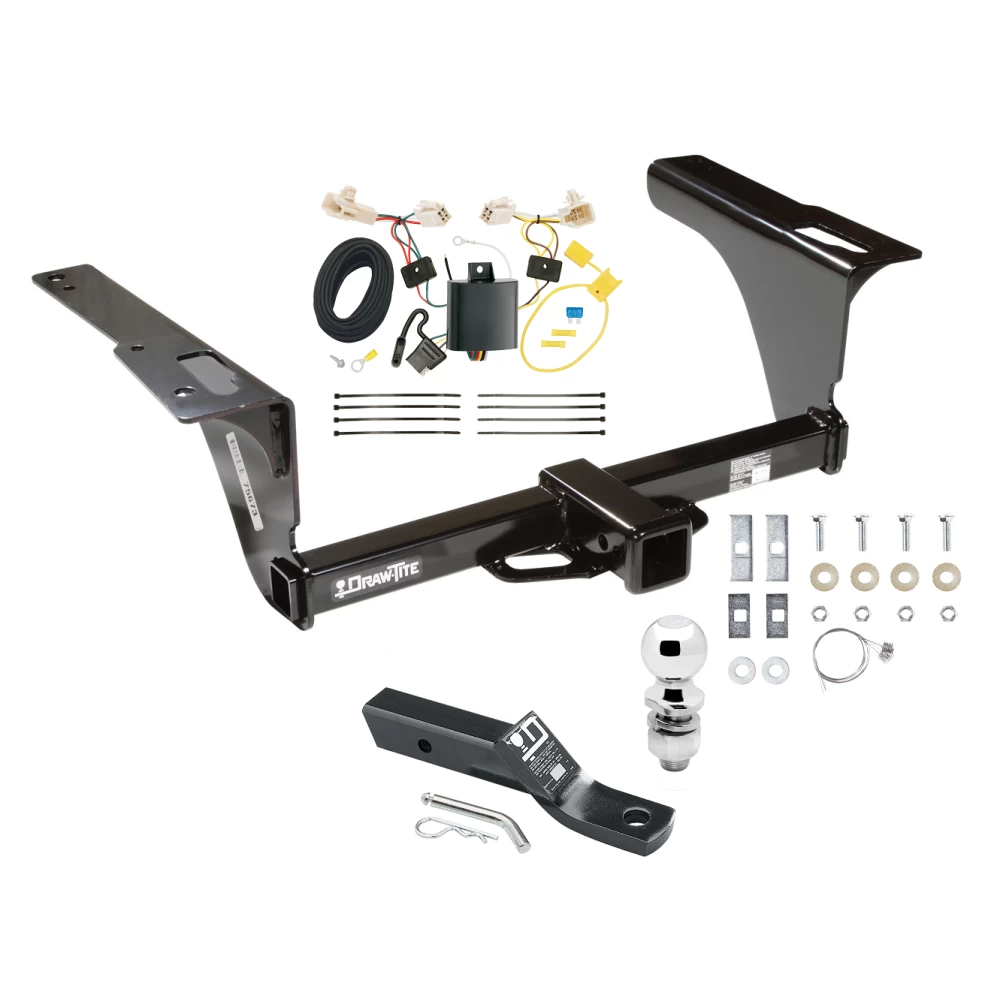 Trailer Tow Hitch For 15-19 Subaru Legacy All Models Complete Package w/ Wiring and 2" Ball