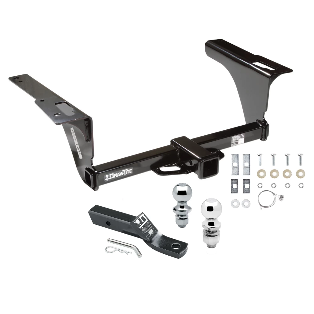 Trailer Tow Hitch For 10-19 Subaru Legacy Outback 10-12 Except Sport Receiver w/ 1-7/8" and 2" Ball