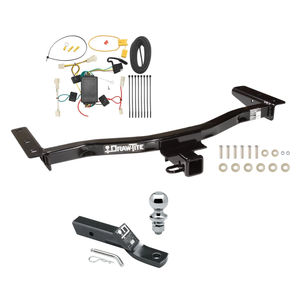 Trailer Tow Hitch For 10-12 Lexus RX350 All Models Complete Package w/ Wiring and 1-7/8" Ball