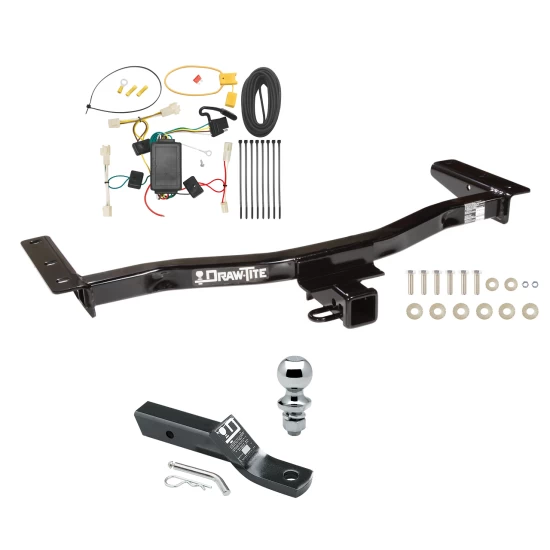 Trailer Tow Hitch For 10-12 Lexus RX350 All Models Complete Package w/ Wiring and 1-7/8" Ball