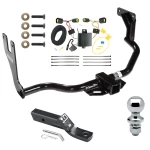 Trailer Tow Hitch For 10-13 Ford Transit Connect Complete Package w/ Wiring and 1-7/8" Ball