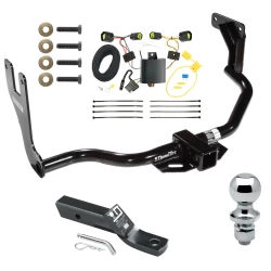 Trailer Tow Hitch For 10-13 Ford Transit Connect All Models Complete Package w/ Wiring and 1-7/8" Ball