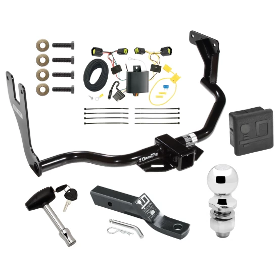 Trailer Tow Hitch For 10-13 Ford Transit Connect All Models Deluxe Package Wiring 2" Ball and Lock