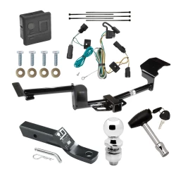 Trailer Tow Hitch For 09-20 Ford Flex All Models Deluxe Package Wiring 2" Ball and Lock
