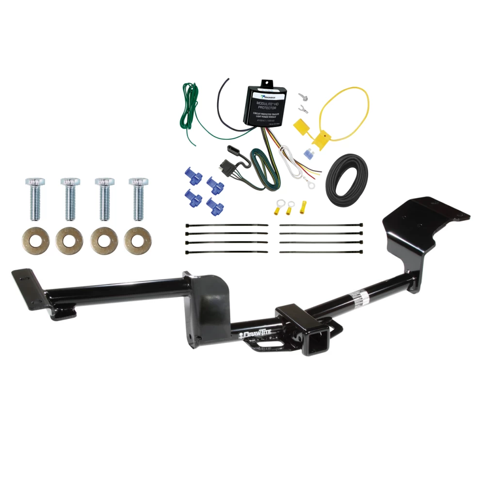 Trailer Tow Hitch For 10-19 Lincoln MKT 09-20 Ford Flex w/ Wiring Harness Kit