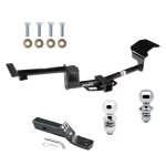 Trailer Tow Hitch For 09-20 Ford Flex 10-19 Lincoln MKT Receiver w/ 1-7/8" and 2" Ball