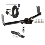 Trailer Tow Hitch For 10-16 Cadillac SRX w/ Factory Tow Package w/ Wiring and 2" Ball