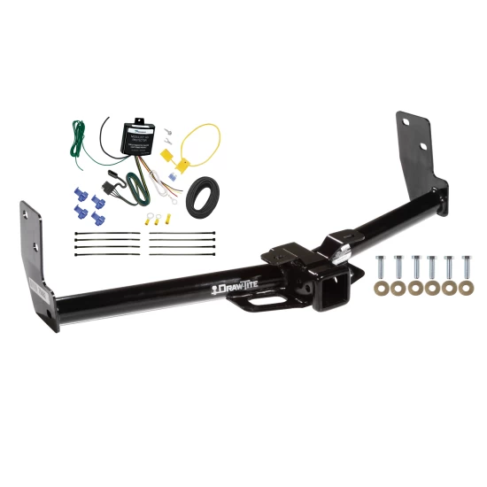 Trailer Tow Hitch For 10-16 Cadillac SRX w/o Factory Tow PKG w/ Wiring Harness Kit
