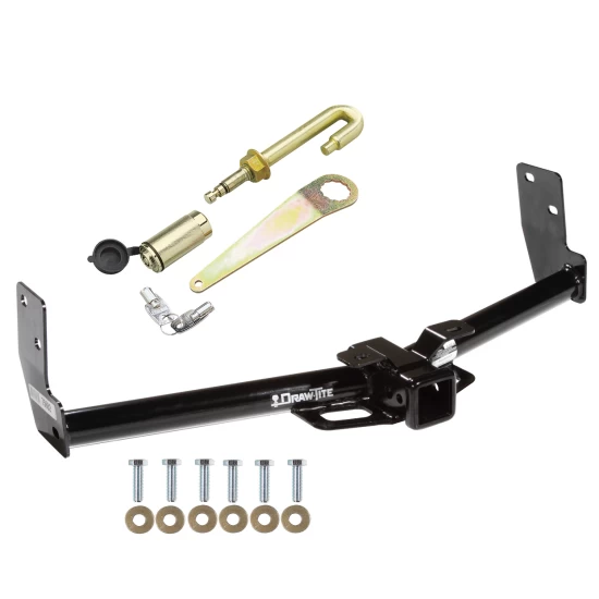 Trailer Tow Hitch For 10-16 Cadillac SRX Class 3 2" Towing Receiver w/ J-Pin Anti-Rattle Lock