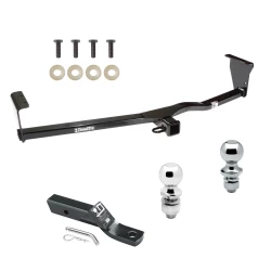 Trailer Tow Hitch For 10-12 Hyundai Santa Fe 11-13 KIA Sorento Receiver w/ 1-7/8" and 2" Ball