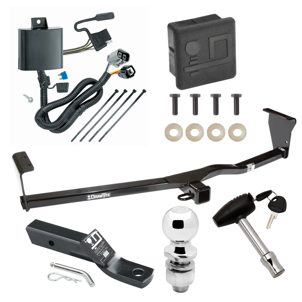 Trailer Tow Hitch For 11-13 KIA Sorento V6 Models Deluxe Package Wiring 2" Ball and Lock