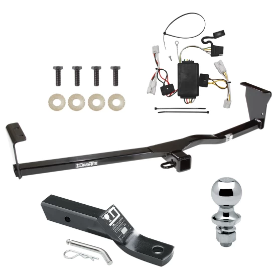 Trailer Tow Hitch For 10-12 Hyundai Santa Fe w/o Factory Tow PKG Complete Package w/ Wiring and 1-7/8" Ball