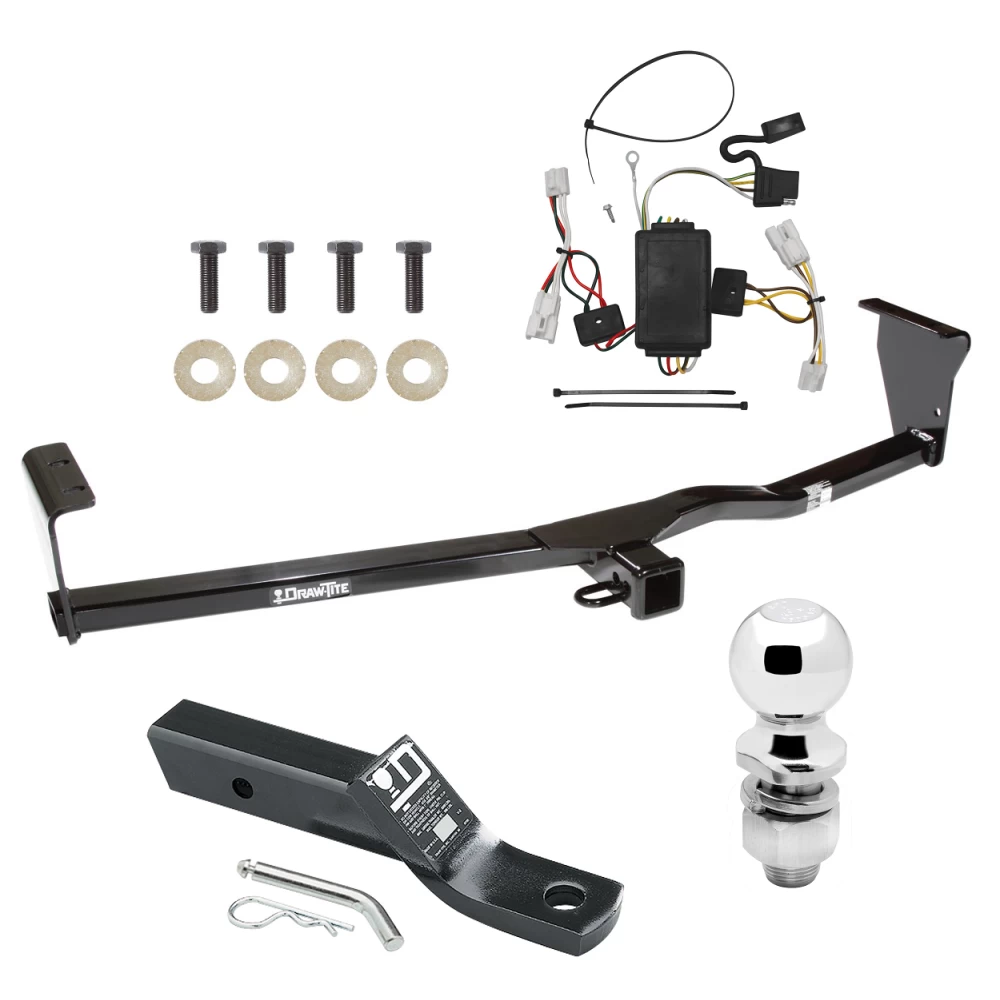 Trailer Tow Hitch For 10-12 Hyundai Santa Fe w/o Factory Tow PKG Complete Package w/ Wiring and 2" Ball