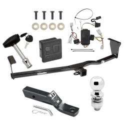 Trailer Tow Hitch For 10-12 Hyundai Santa Fe w/o Factory Tow PKG Deluxe Package Wiring 2" Ball and Lock