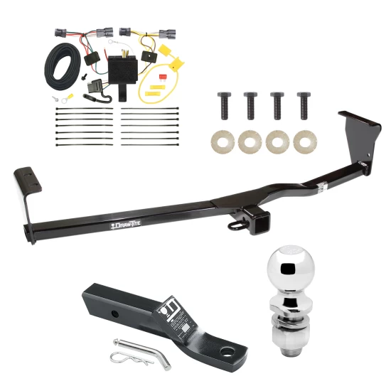 Custom Fit Trailer Hitch Wiring Harness (Plug & Play) 2" Drop Ball-Mount w/ Pin/Clip 2" Chrome Ball Installation Hardware Installation Instructions 75684 118506 23 63845 Draw-Tite Trailer Tow Hitch 11-13 KIA Sorento 4 Cyl. I4 Complete Packa Trailer Tow Hitch For 11-13 KIA Sorento 4 Cyl. I4 Complete Package w/ Wiring and 2" Ball