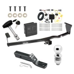 Trailer Tow Hitch For 11-13 KIA Sorento 4 Cyl. Deluxe Package Wiring 2" Ball and Lock