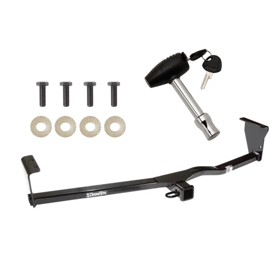 Trailer Hitch For 10-12 Hyundai Santa Fe 11-13 KIA Sorento w/ Security Lock Pin Key