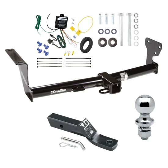 Trailer Tow Hitch For 08-15 Land Rover LR2 All Models Complete Package w/ Wiring and 1-7/8" Ball
