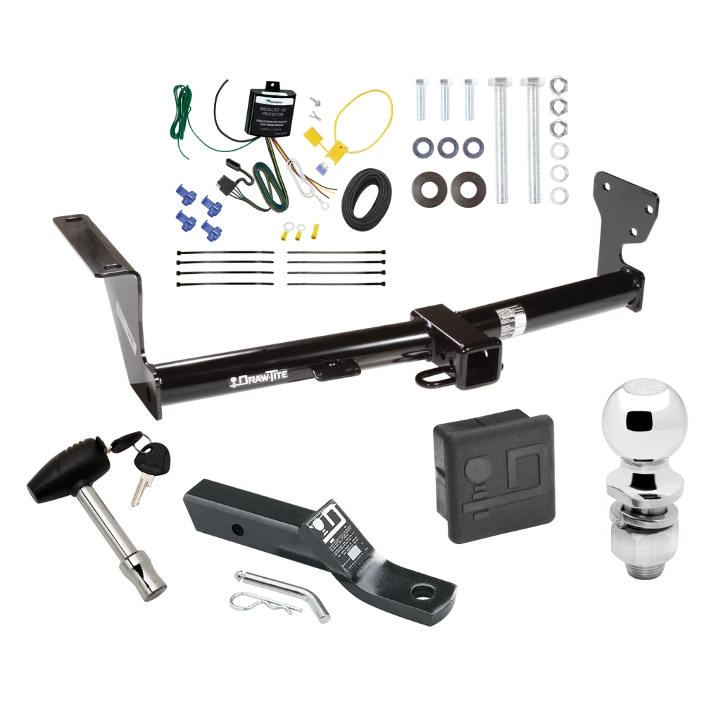Trailer Tow Hitch For 08-15 Land Rover LR2 All Models Deluxe Package Wiring 2" Ball and Lock