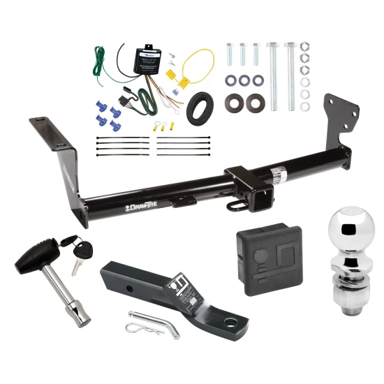 Trailer Tow Hitch For 08-15 Land Rover LR2 All Models Deluxe Package Wiring 2" Ball and Lock