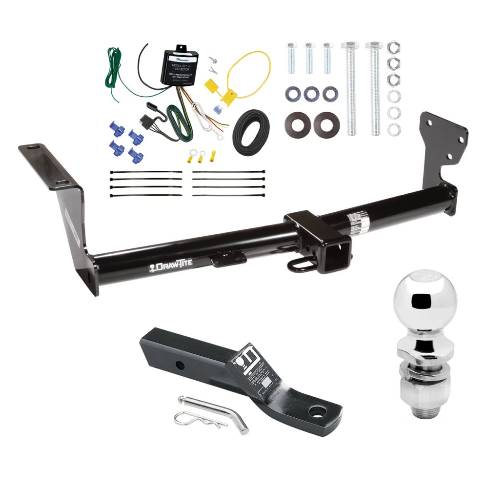 Trailer Tow Hitch For 08-15 Land Rover LR2 All Models Complete Package w/ Wiring and 2" Ball