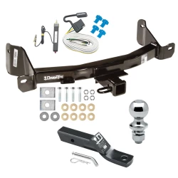 Trailer Tow Hitch For 09-14 Ford F-150 10-14 F-150 Raptor Complete Package w/ Wiring and 1-7/8" Ball
