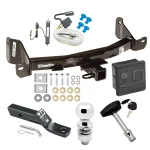 Trailer Tow Hitch For 09-14 Ford F-150 10-14 F-150 Raptor Deluxe Package Wiring 2" Ball and Lock