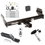 Trailer Tow Hitch For 14-21 Jeep Grand Cherokee 22-22 WK Deluxe Package Wiring 2" Ball and Lock