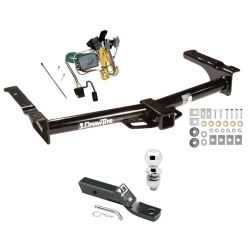 Trailer Tow Hitch For 92-94 Ford Econoline Van All Exc Shuttle Bus Complete Package w/ Wiring and 2" Ball
