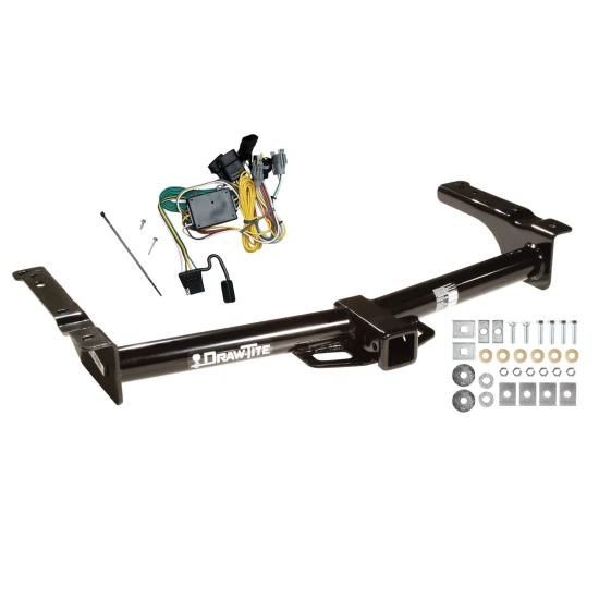 Trailer Tow Hitch For 92-94 Ford Econoline Van All Exc Shuttle Bus w/ Wiring Harness Kit