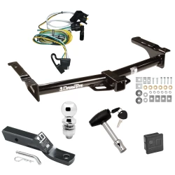 Trailer Tow Hitch For 95-03 Ford Econoline Van All Exc Shuttle Bus Deluxe Package Wiring 2" Ball and Lock