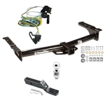 Trailer Tow Hitch For 95-03 Ford Econoline Van All Exc Shuttle Bus Complete Package w/ Wiring and 2" Ball