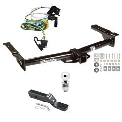Trailer Tow Hitch For 95-03 Ford Econoline Van All Exc Shuttle Bus Complete Package w/ Wiring and 2" Ball