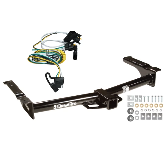Trailer Tow Hitch For 95-03 Ford Econoline Van All Exc Shuttle Bus w/ Wiring Harness Kit