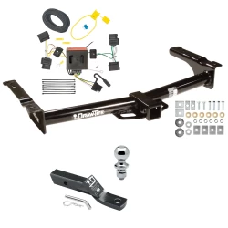 Trailer Tow Hitch For 08-14 Ford Econoline Van All Exc Shuttle Bus Complete Package w/ Wiring and 1-7/8" Ball