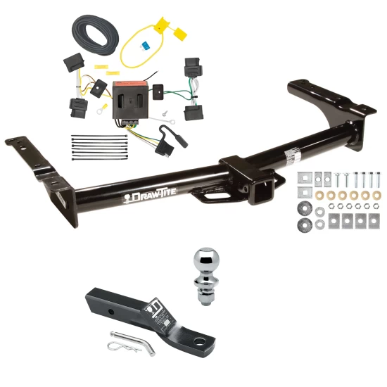 Trailer Tow Hitch For 08-14 Ford Econoline Van All Exc Shuttle Bus Complete Package w/ Wiring and 1-7/8" Ball