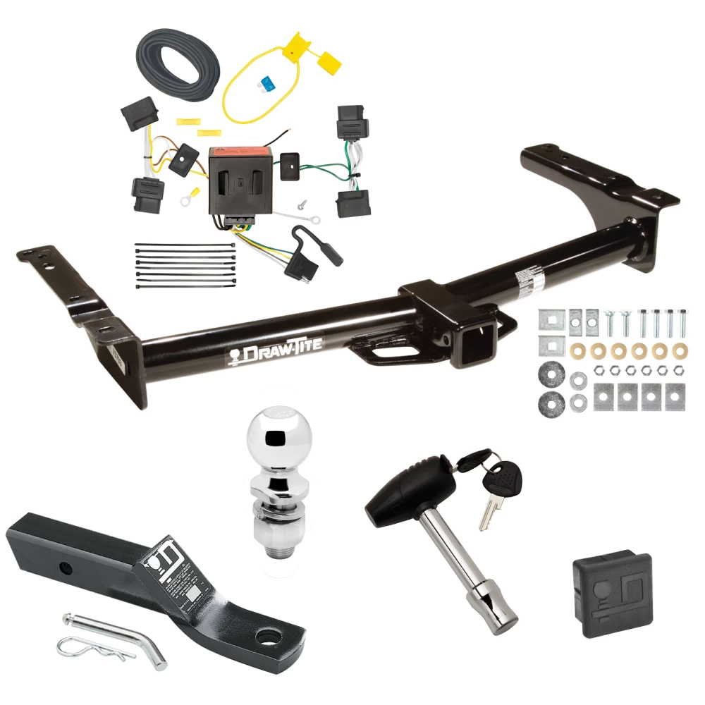 Trailer Tow Hitch For 08-14 Ford Econoline Van All Exc Shuttle Bus Deluxe Package Wiring 2" Ball and Lock