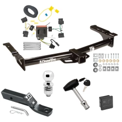 Trailer Tow Hitch For 08-14 Ford Econoline Van All Exc Shuttle Bus Deluxe Package Wiring 2" Ball and Lock