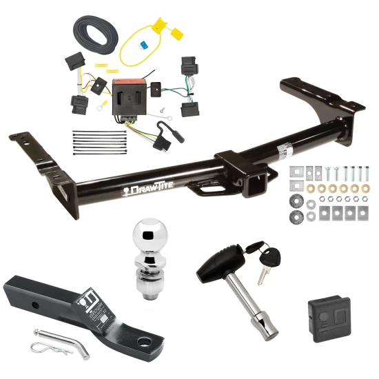 Trailer Tow Hitch For 08-14 Ford Econoline Van All Exc Shuttle Bus Deluxe Package Wiring 2" Ball and Lock
