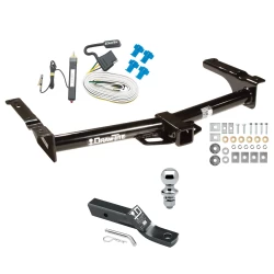 Trailer Tow Hitch For 75-07 Ford Econoline Van Except Shuttle Bus Complete Package w/ Wiring and 1-7/8" Ball