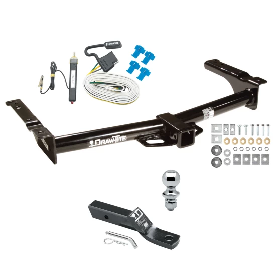 Trailer Tow Hitch For 75-07 Ford Econoline Van Except Shuttle Bus Complete Package w/ Wiring and 1-7/8" Ball