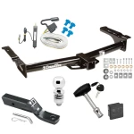 Trailer Tow Hitch For 75-07 Ford Econoline Van Except Shuttle Bus Deluxe Package Wiring 2" Ball and Lock
