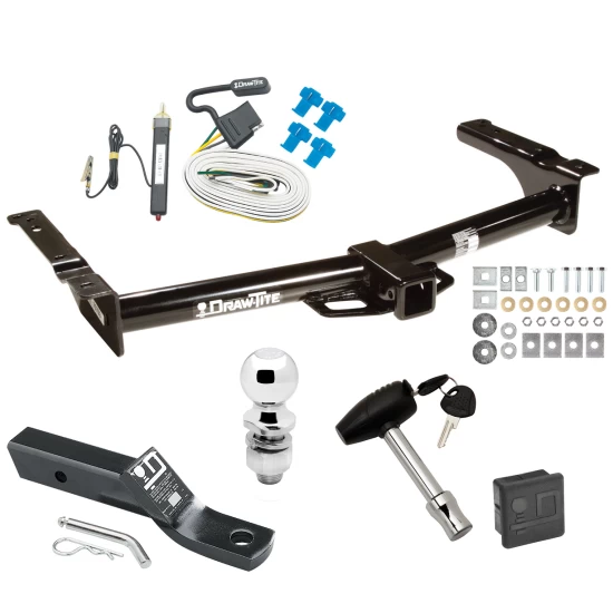 Trailer Tow Hitch For 75-07 Ford Econoline Van Except Shuttle Bus Deluxe Package Wiring 2" Ball and Lock