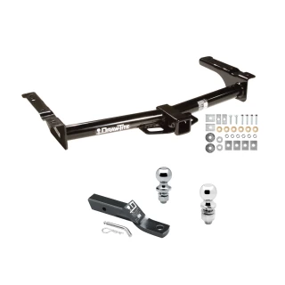 Trailer Tow Hitch For 75-14 Ford Econoline Van Except Shuttle Bus Receiver w/ 1-7/8" and 2" Ball