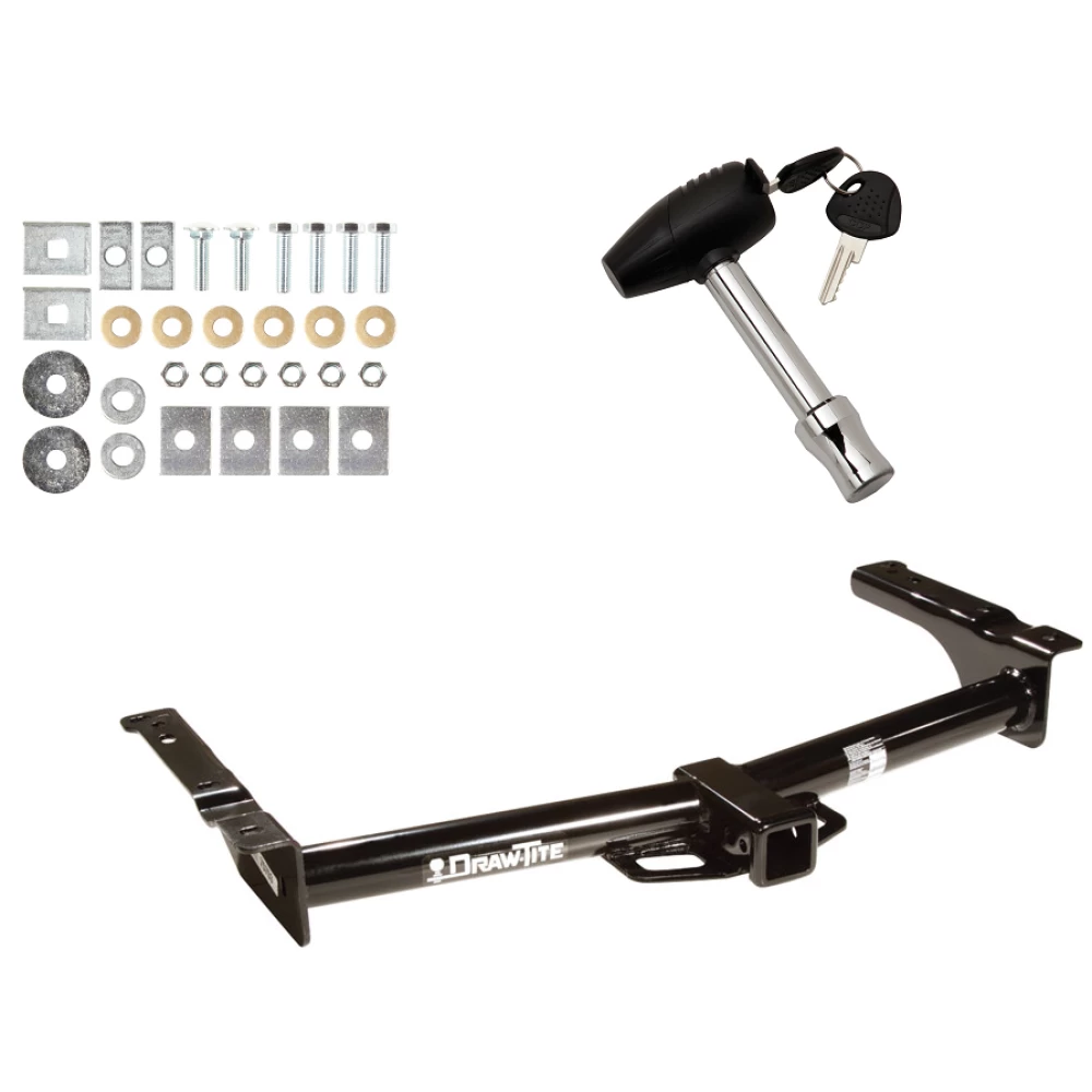 Trailer Tow Hitch For 75-14 Ford Econoline Van Except Shuttle Bus w/ Security Lock Pin Key